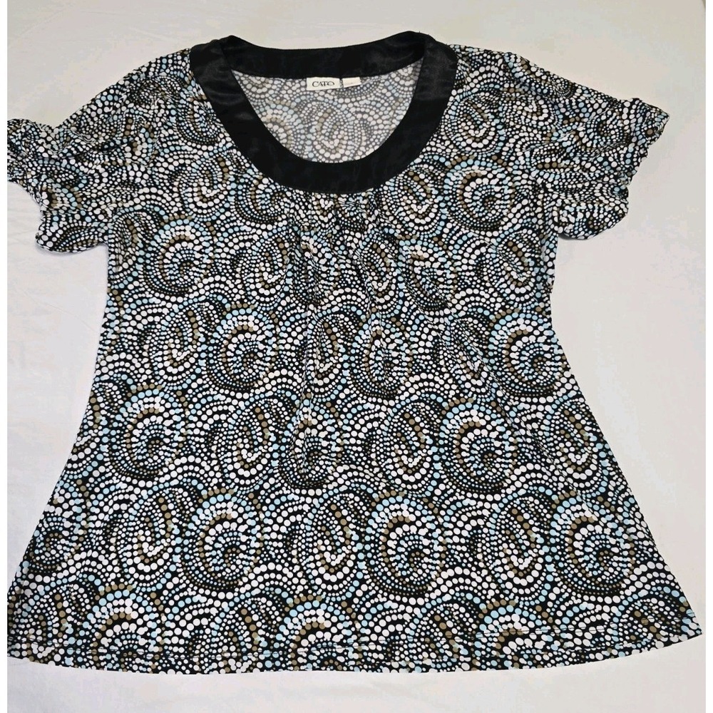 Cato Women's Large Short-Sleeve Blouse